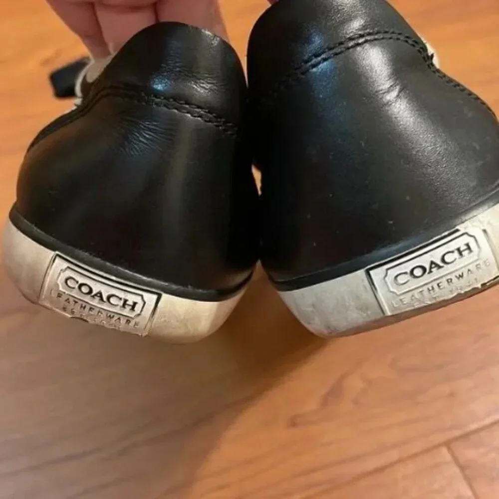 Coach Black Signature Canvas Sneakers